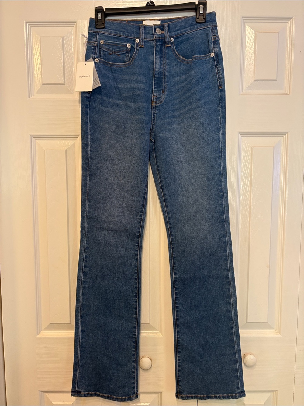 Unpublished Women's Mid/Deep Blue Flare Jeans 701